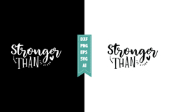 Stronger Than the Storm Svg, Motivation Svg Designs Product Image 1