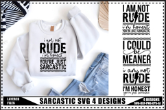 Sarcastic Svg 4 Designs, Funny Sarcastic Svg Product Image 1