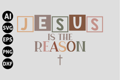 Jesus is the Reason Svg, Merry Christmas Svg Product Image 1