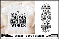 Sarcastic Svg 4 Designs, Funny Sarcasm Svg Designs Product Image 1