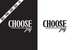 CHOOSE Joy Svg, Motivation Svg Designs Product Image 1