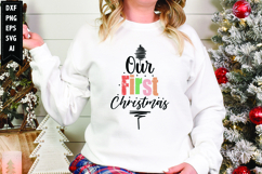 Our First Christmas Svg, Christmas Svg, Xmas Svg Product Image 1