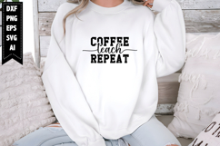 Coffee Teach Repeat Svg, Teacher Svg Designs Product Image 1