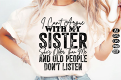 Funny Sister Quote Svg Design Product Image 1