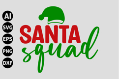 Santa Squad Svg, Funny Christmas Svg Product Image 1