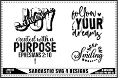 Sarcastic Svg 4 Designs Product Image 1