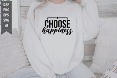 Choose Happiness Svg, Motivation Svg Designs Product Image 1