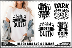 Black Girl Svg 4 Designs Product Image 1