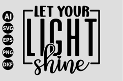 let your light shine Svg, God Svg, Bible Svg Product Image 1