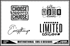Motivation Svg 4 Designs, Self Love Motivation Svg Product Image 1
