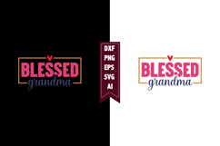 Blessed Grandma Svg, Family Svg Designs Product Image 1