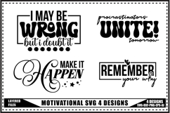 Motivation Svg 4 Designs, Self Love Motivation Svg Product Image 1