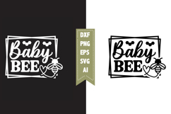 Baby Bee Svg, Queen Bee Svg Designs Product Image 1