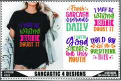 Sarcastic Svg 4 Designs, Funny Sarcastic Svg Product Image 1