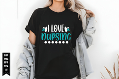 I Love Nursing Svg, Nurse Svg, Doctor Svg Product Image 1