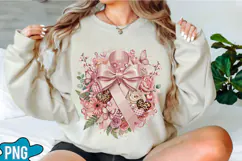 Breast Cancer Pink Ribbon PNG Designs Product Image 1