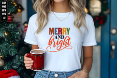 merry and bright Svg, Christmas Svg, Xmas Svg Product Image 1