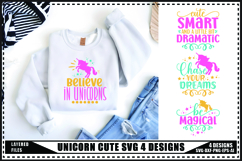 Unicorn Svg 4 Designs, Unicorn Quotes Svg Designs Product Image 1