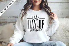 Little Ray of Sunshine Svg, Motivation Svg Designs Product Image 1