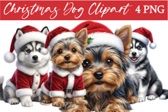 Christmas Dog Clipart Png Product Image 1