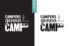 Campers Gonna Camp Svg, Camping Svg Designs Product Image 1