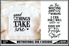 Motivational Svg 4 Designs, Self Love Motivation Svg Product Image 1