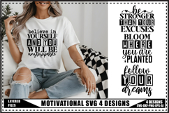 Motivation Svg 4 Designs, Self Love Motivational Svg Designs Product Image 1