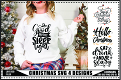Christmas Svg 4 Designs, Holidays Svg, Winter Svg Product Image 1
