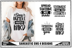 Sarcastic Svg 4 Designs, Funny Sarcastic Svg Product Image 1