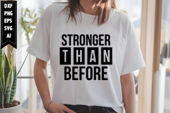 stronger than before Svg, Motivation Svg Designs Product Image 1
