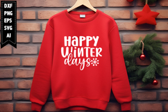 Happy Winter Days Svg, Christmas Svg, Xmas Svg Product Image 1