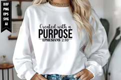 Created with a Purpose Svg, Motivation Svg Designs Product Image 1