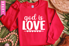God is Love Svg, Motivation Svg Designs Product Image 1
