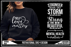Motivation Svg 4 Designs, Positive Quotes Svg Product Image 1