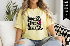 Love Hope Cure Svg Designs Product Image 1