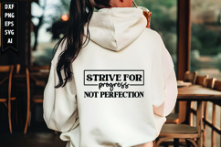 Strive For Progress Not Perfection Svg, Motivation Svg Product Image 1