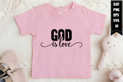 God is Love Svg, Motivation Svg Designs Product Image 1
