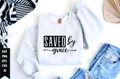 Saved by Grace Svg, Christian Svg, Jesus God Svg Product Image 1