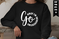 Go Away I&#039;m Introverting Svg, Motivation Svg Designs Product Image 1