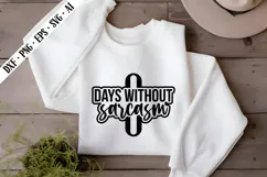 0 Days Without Sarcasm Svg, Sarcastic Svg Designs Product Image 1