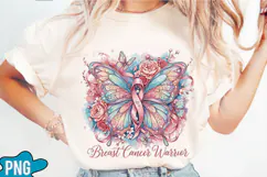 Breast Cancer Warrior PNG Designs Product Image 2