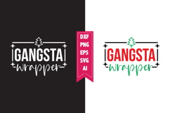 Gangsta wrapper Svg, Christmas Svg, Xmas Svg Product Image 1
