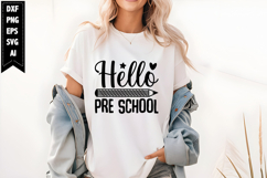 Hello Pre School Svg, Back to School Svg Product Image 1