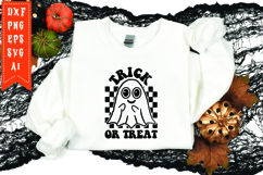 Trick Or Treat Svg, Halloween Svg, Funny Ghost Svg Product Image 1