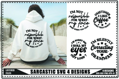 Sarcastic Svg 4 Designs, Funny Sarcastic Svg Product Image 1