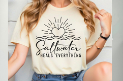 Saltwater Heals Everything Svg Cut Files Creative Art Product Image 1