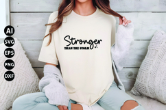 Stronger Than the Storm Svg, Motivational Svg Product Image 1