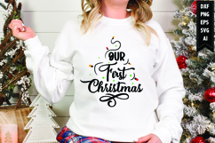 Our First Christmas Svg, Christmas Svg, Xmas Svg Product Image 1