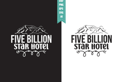 Five Billion Star Hotel Svg, Camping Svg Designs Product Image 1