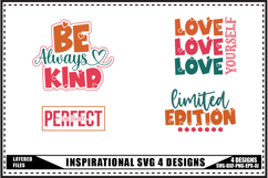 Motivation Svg 4 Designs, Self Love Motivation Svg Product Image 1